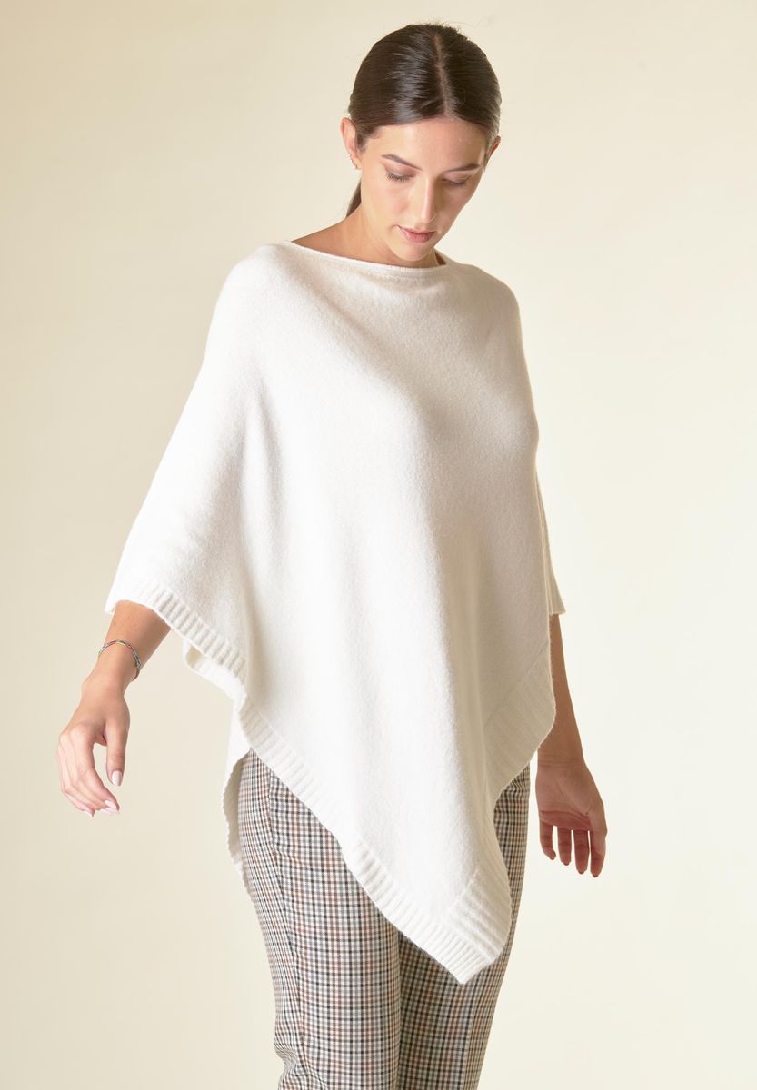 Angelico Poncho panna viscosa soft Promozione temporanea