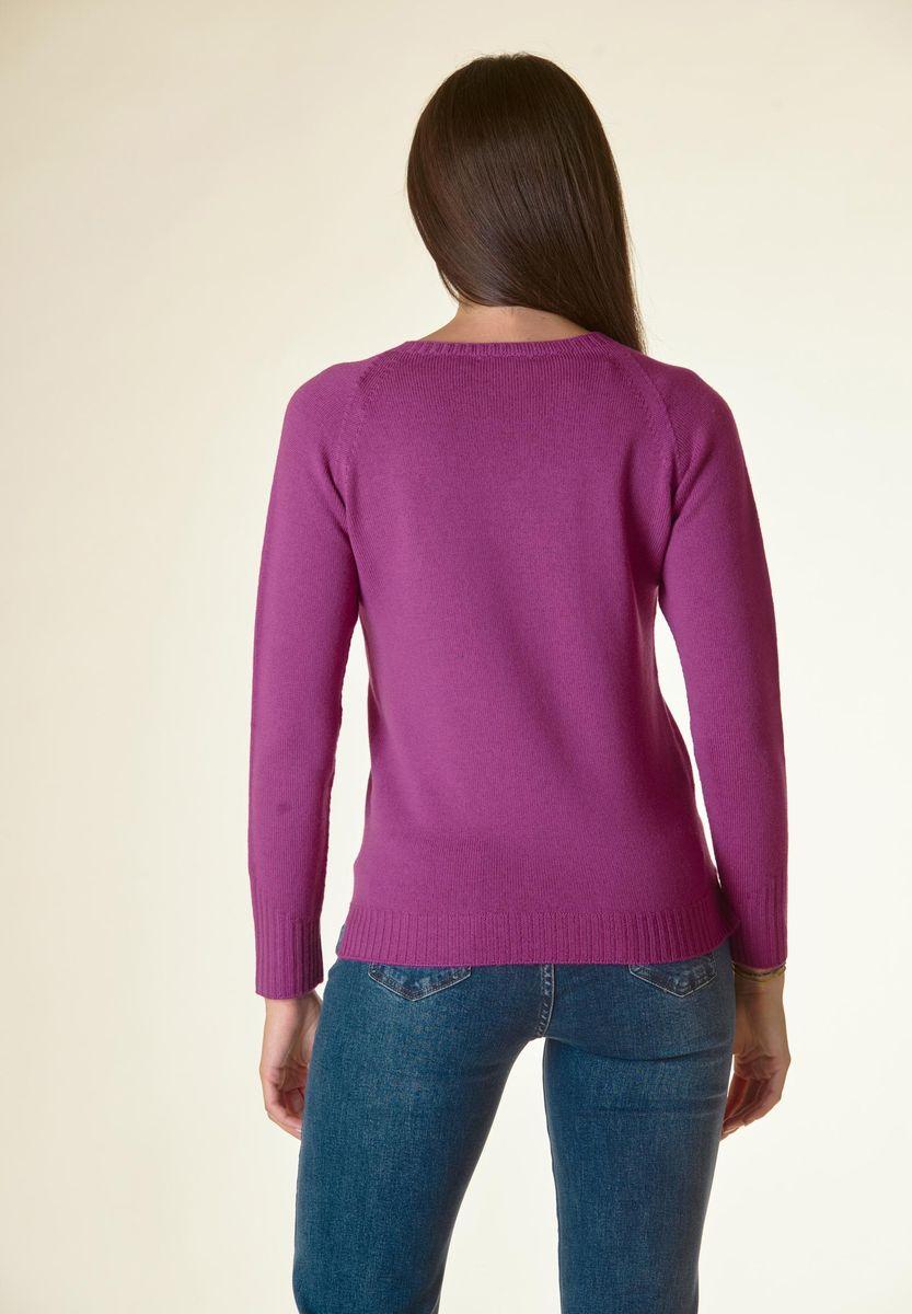 Angelico Maglia ciclamino girocollo raglan Lana-Gatto Only for today