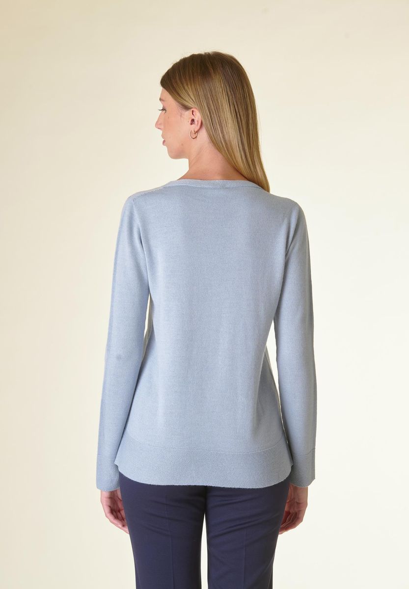 Angelico Maglia celeste taschini inseriti Offerta speciale della fabbrica