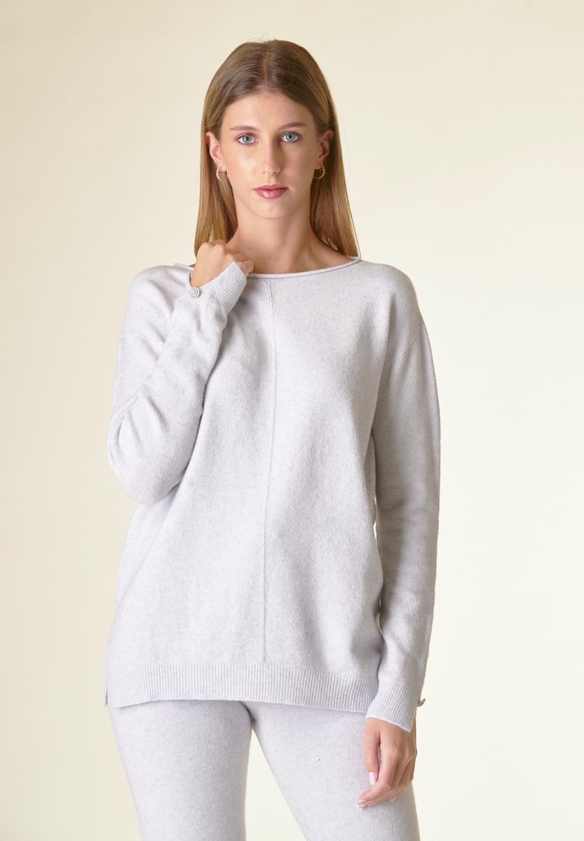 Angelico Maglia perla barchetta viscosa soft bottoni gioiello Discount Store per i nuovi prodotti
