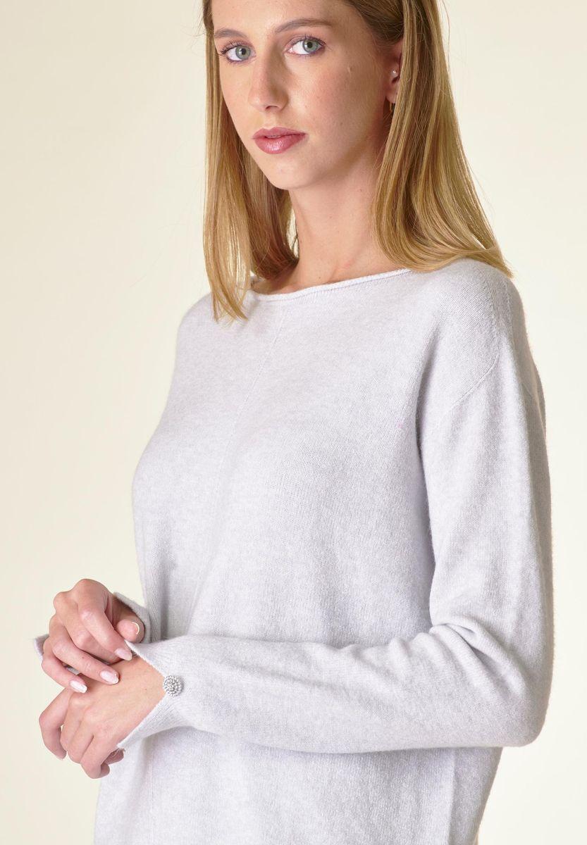 Angelico Maglia perla barchetta viscosa soft bottoni gioiello Discount Store per i nuovi prodotti