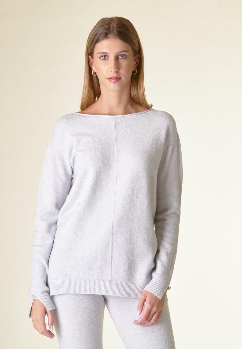 Angelico Maglia perla barchetta viscosa soft bottoni gioiello Discount Store per i nuovi prodotti