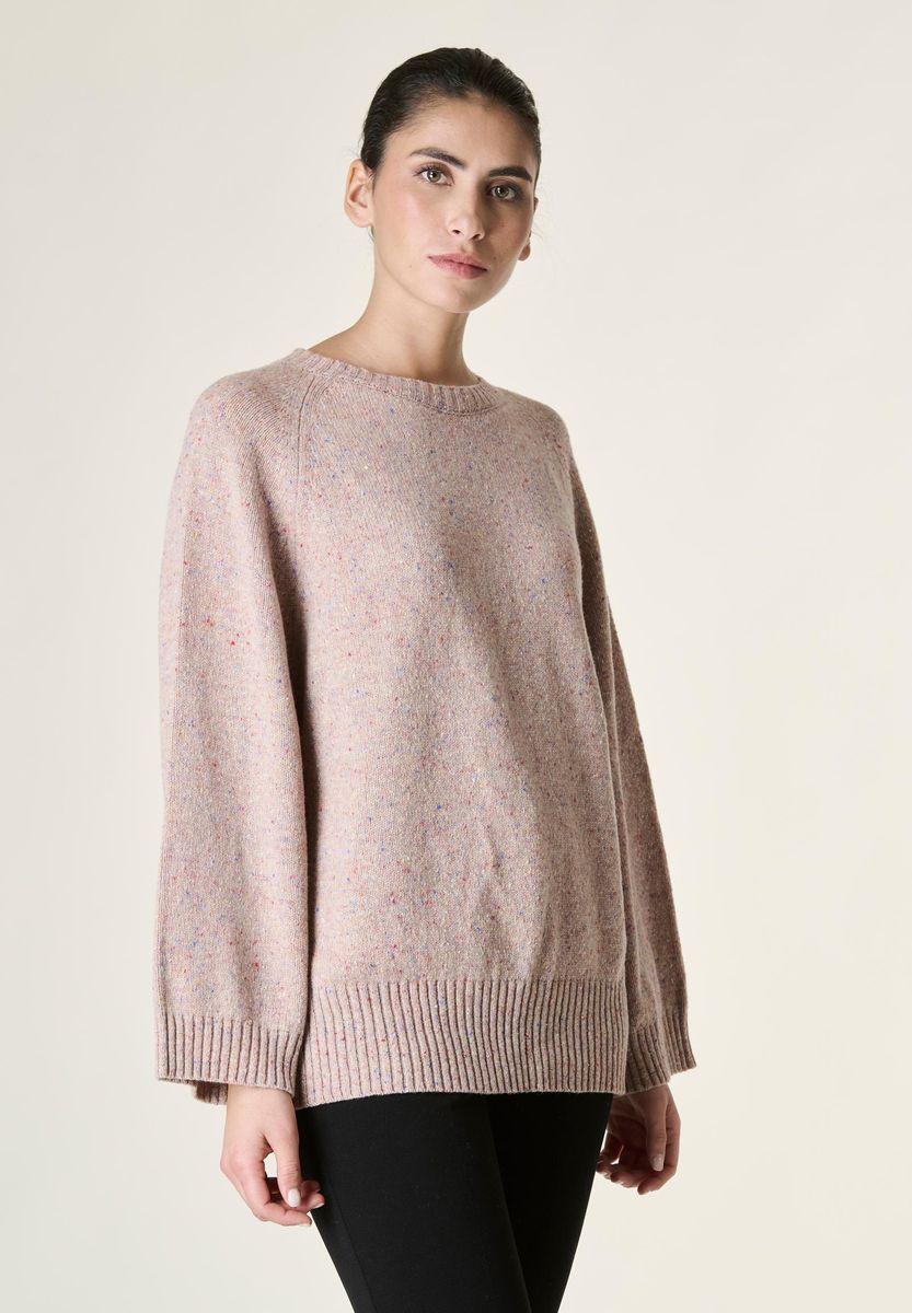 Angelico Maglia rosa antico melange raglan 2025