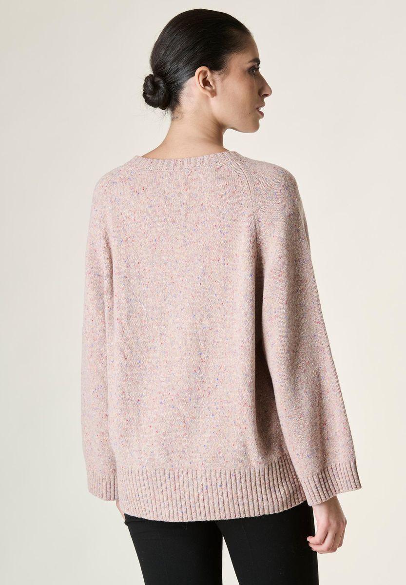 Angelico Maglia rosa antico melange raglan 2025