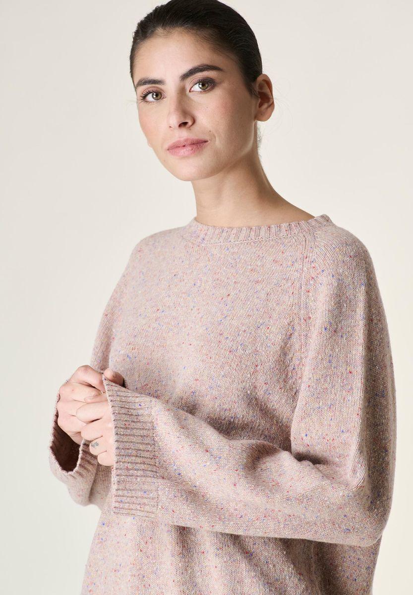 Angelico Maglia rosa antico melange raglan 2025